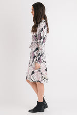 Raglan Dress - Blush print