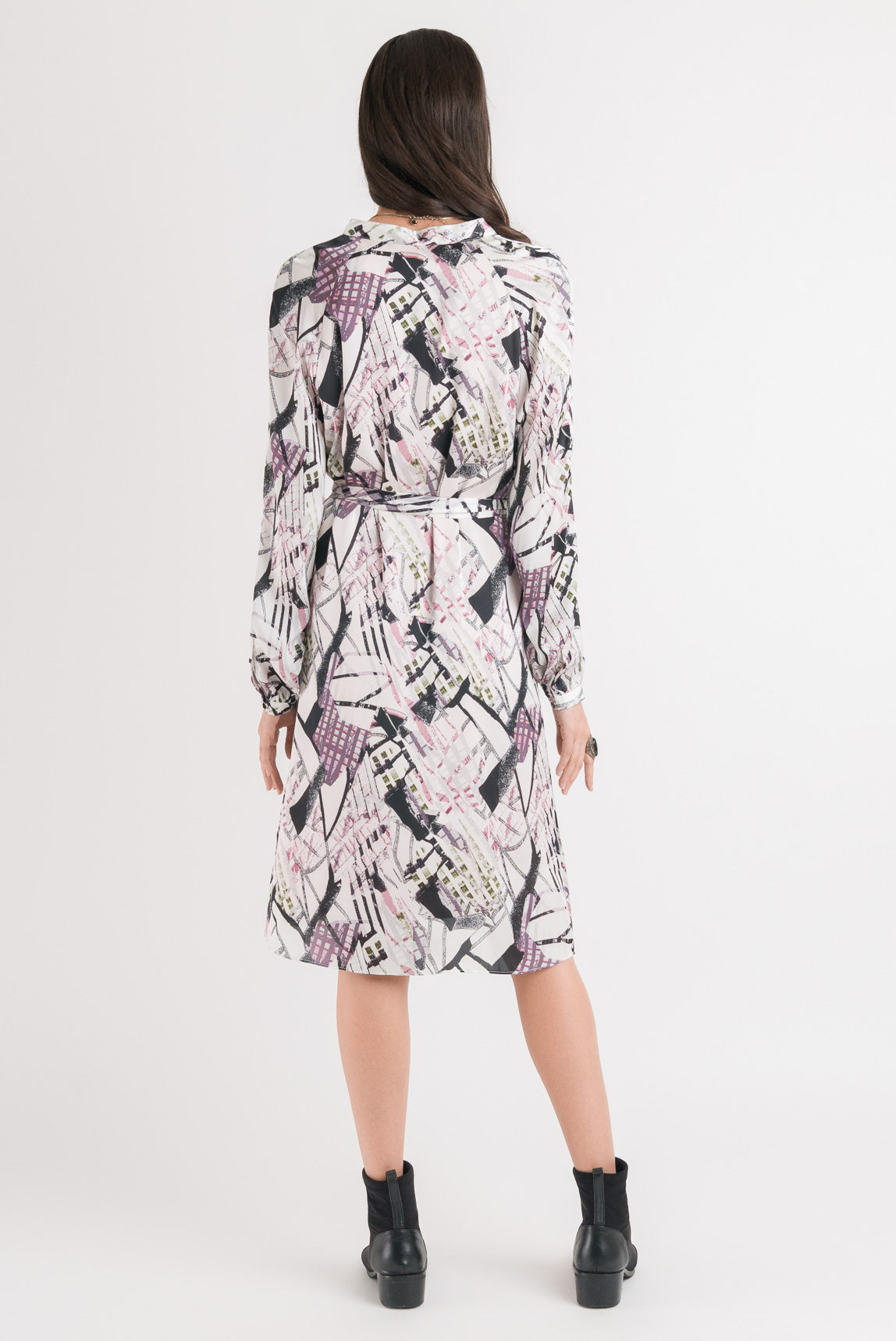 Raglan Dress - Blush print