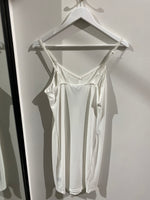 V Neck Slip - White