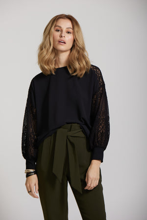 Lace Sleeve Top