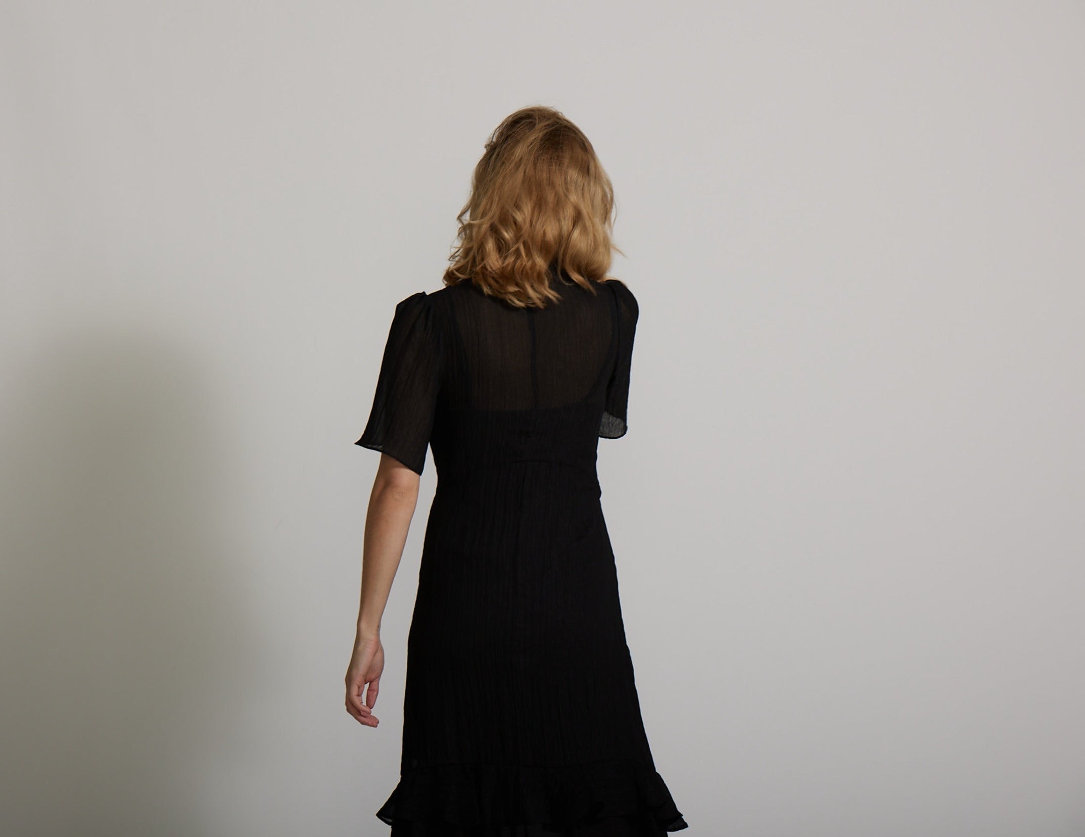 Lexi Dress - Black Chiffon