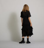 Lexi Dress - Black Chiffon