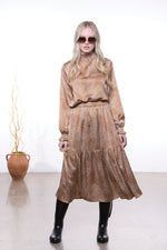 Grace Skirt - Cinnamon Spot print