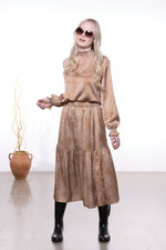 Grace Skirt - Cinnamon Spot print