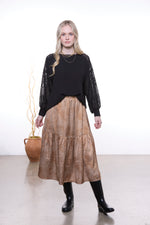 Grace Skirt - Cinnamon Spot print