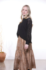 Grace Skirt - Cinnamon Spot print