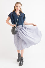 Drape Skirt - Blue