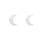 Wicken: Baby Moon Earrings - Silver